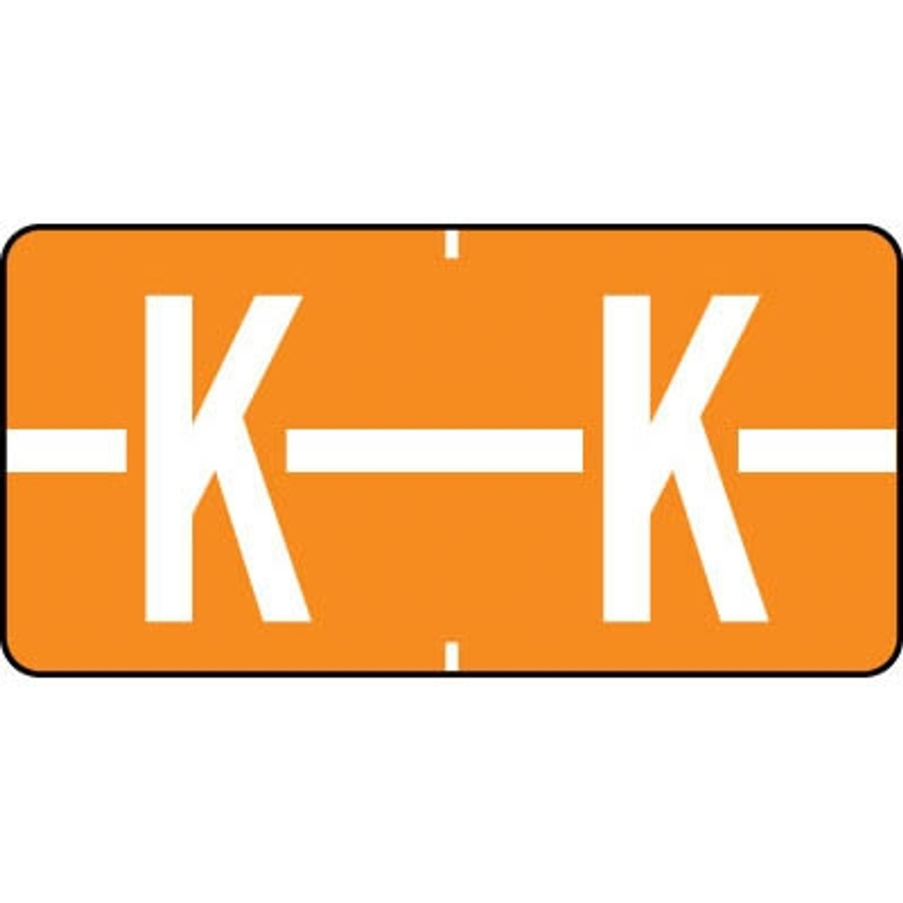 Tab Products Alphabetic Labels Letter K Red TBAV-K