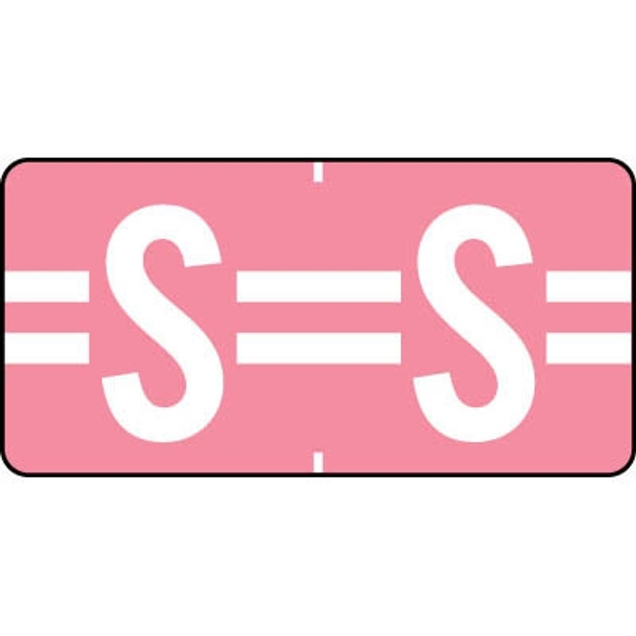 Tab Products Alphabetic Labels Letter S Pink TBAV-S