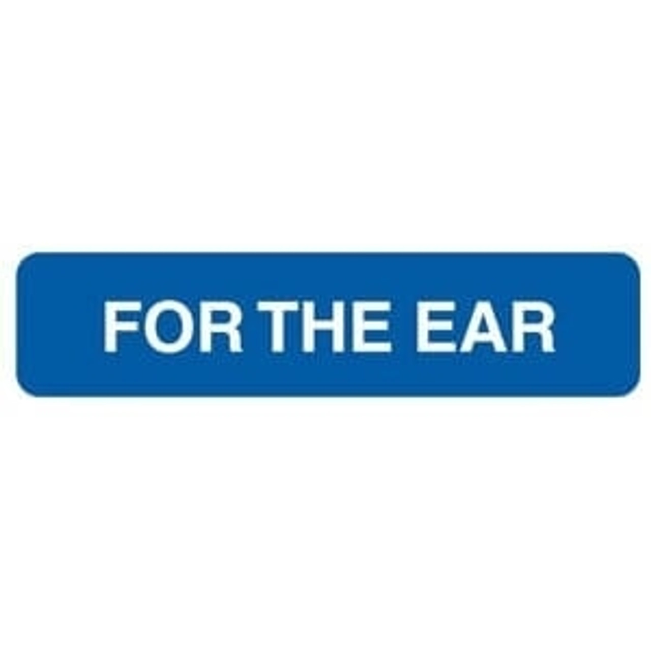 Veterinary Medication Labels, For The Ear, 1 5/8 W x 3/8 H, Blue, 500/Roll