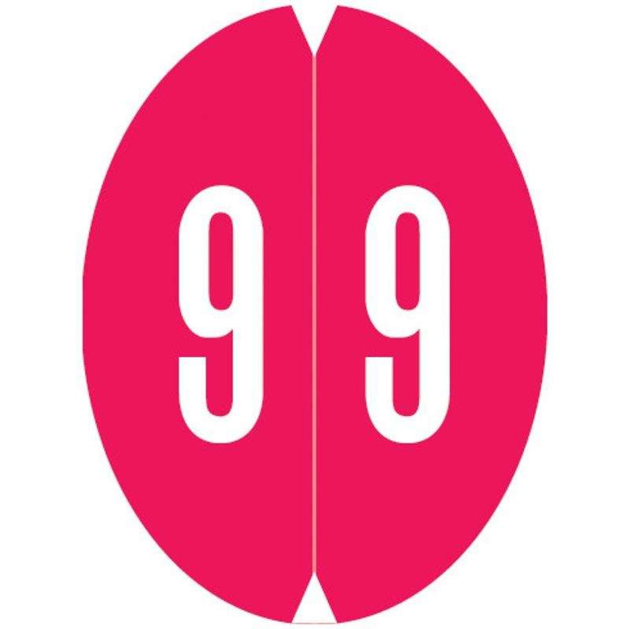 VRE GBS 8857 Label Number 9 (500/Roll)