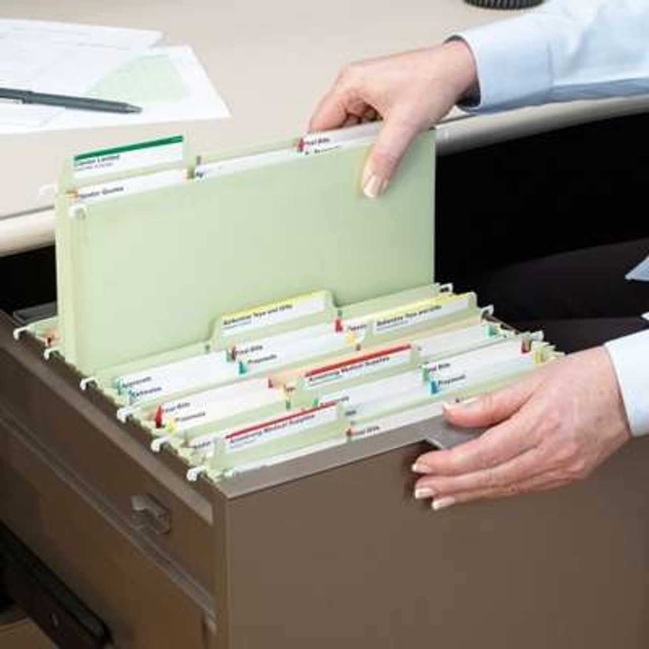 Smead Interior File Folders, 1/3-Cut Tab, Legal Size, Manila, 100/Box