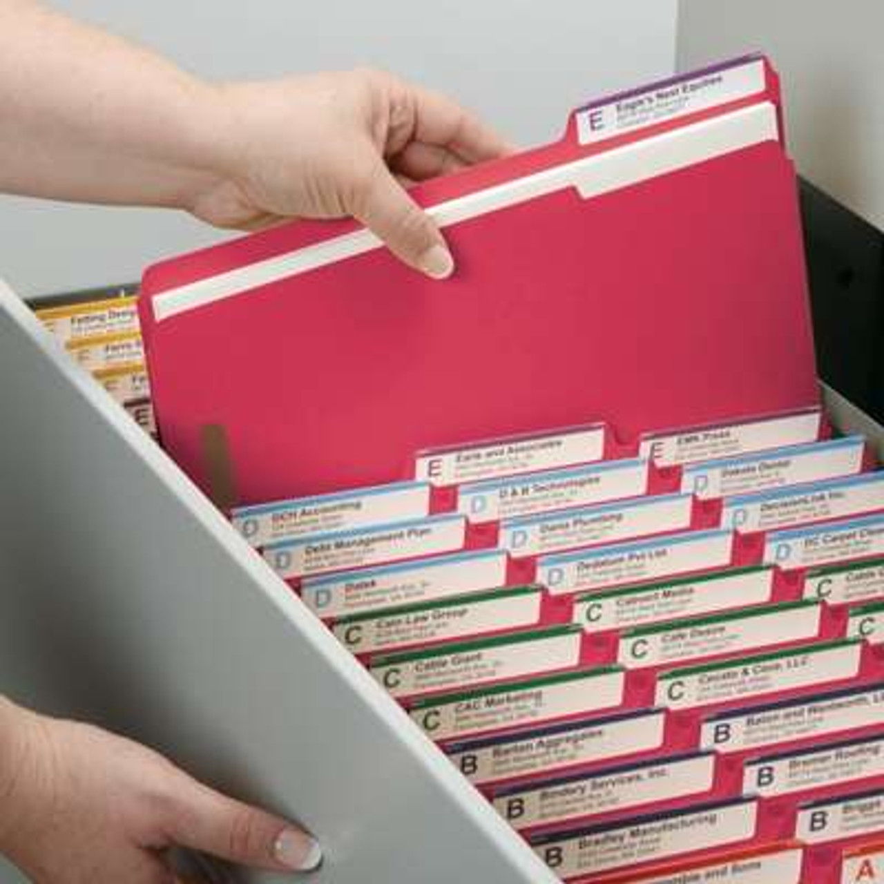Smead Fastener File Folders, 2 Fasteners, Reinforced 1/3-Cut Tab, Legal Size, Red, 50/Box