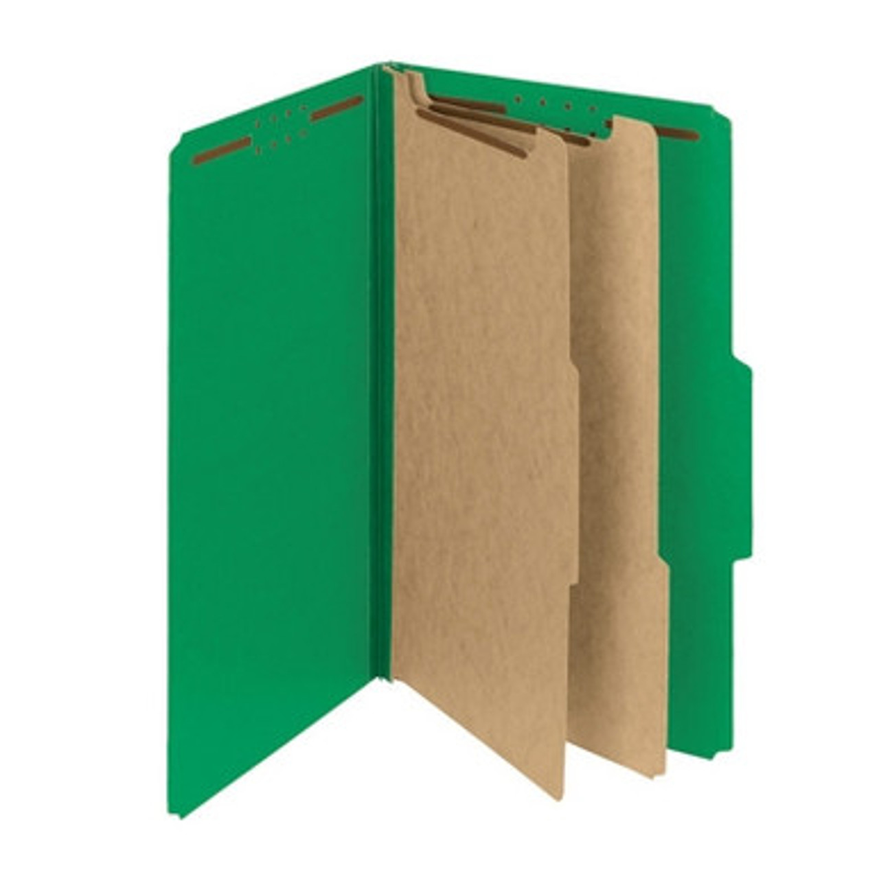 Smead SafeSHIELD Classification Folder – Green, Legal Size, 2 Dividers