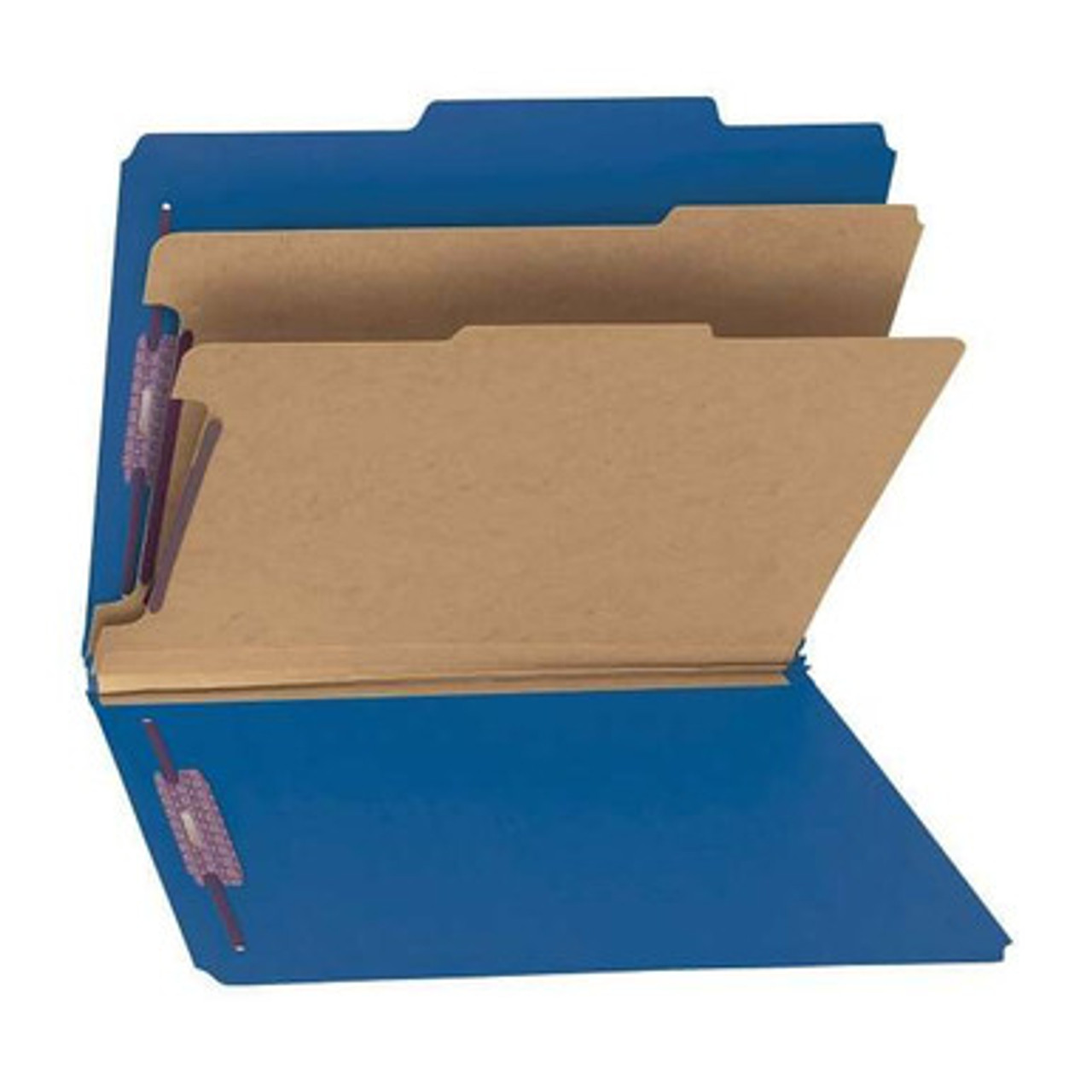 Smead SafeSHIELD Classification Folder – Dark Blue, Letter Size, 2 Dividers