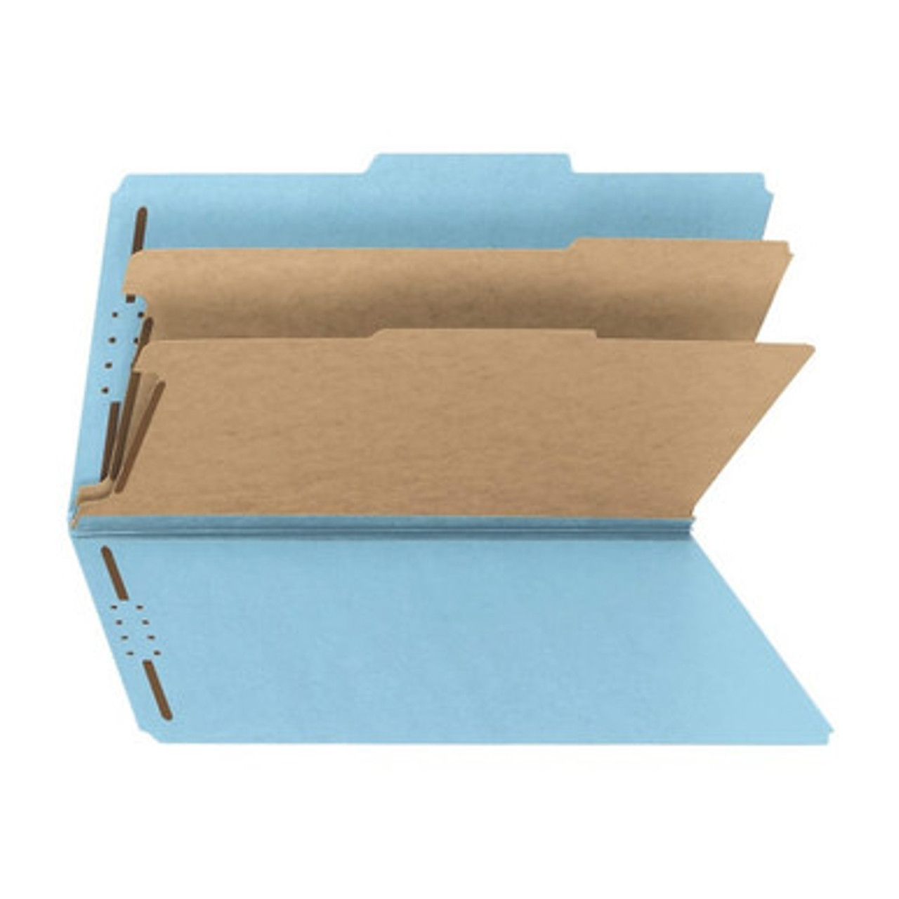 Smead SafeSHIELD Classification Folder – Blue, Legal Size, 2 Dividers