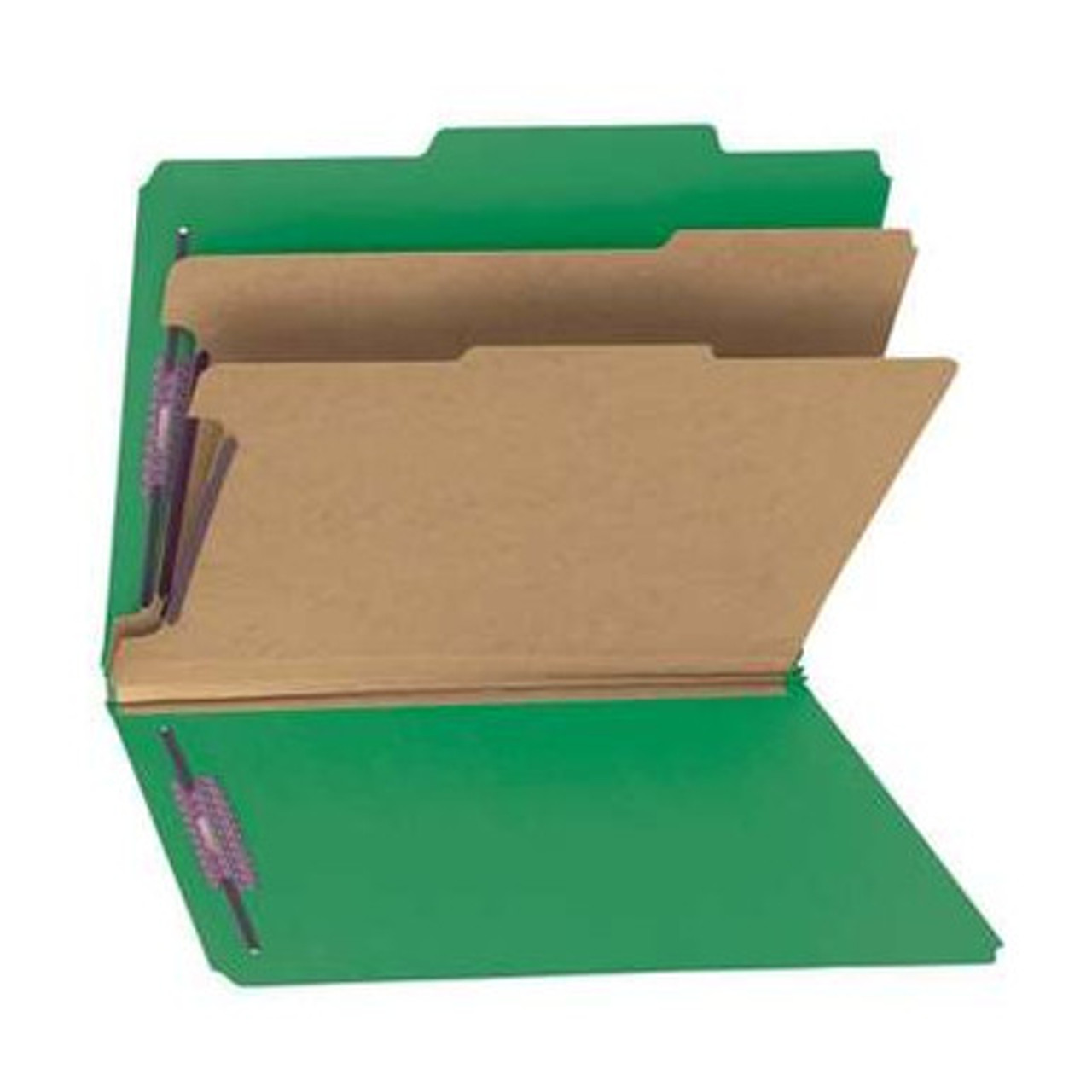 Smead SafeSHIELD Classification Folder – Green, Letter Size, 2 Dividers