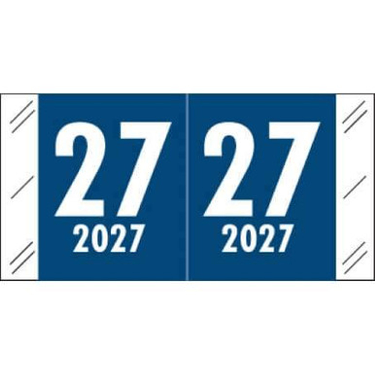Col'R'Tab Compatible Year Label 2027 – Dark Blue, CLYM Series, 3/4" x 1-1/4"