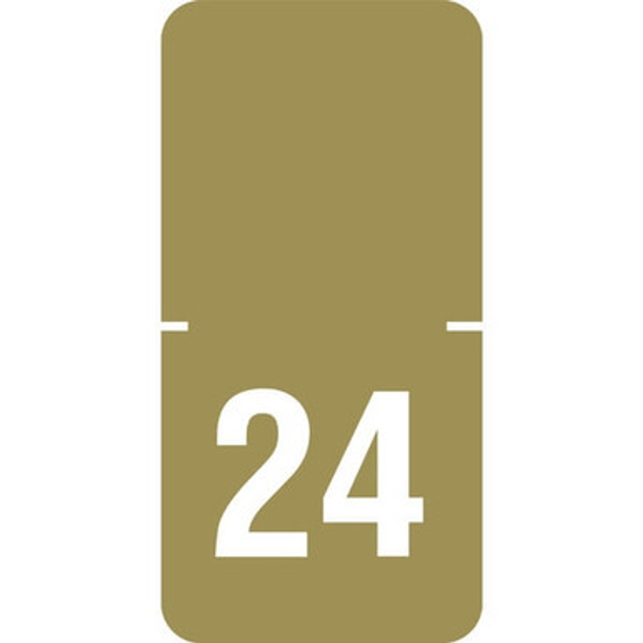TABBIES 2024 Year Label – Gold, 72500 Series, 3/4 x 1-1/2 Inch