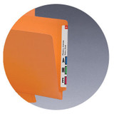 Smead End Tab Folders, Letter Size, 11pt, 2-Ply, Two Fasteners [F13], Orange, 50/Box