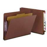 Smead End Tab Pressboard Classification Folder with 1 Divider (26855)