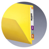 Smead End Tab Folders, Legal Size, 11pt, 2-Ply, No Fastener, Yellow, 100/Box