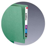 Smead End Tab Folders, 100% Recycled, Letter Size, Two Fasteners, Green, 50/Box