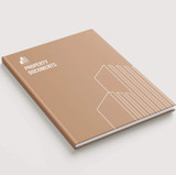 Custom Branded Hardcover Document Cover for Real Estate - Full-Color Printing by Peleman