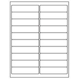 1 x 4 Blank White Labels | Part No. 40156