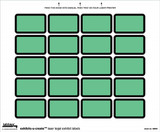 Exhibits-U-Create 48094, Blank, 1-5/8 x 1, Green, 240/Pack