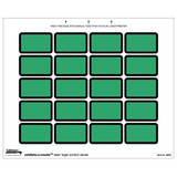 Tabbies Exhibits-U-Create, 1 H x 1 5/8 W, Green, 240/Pack