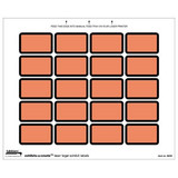 Tabbies Exhibits-U-Create, 1 H x 1 5/8 W, Orange, 240/Pack