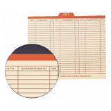 Smead End Out Guides, Letter Size, Top Tab, Printed Form, Manila, 100/Box