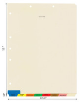 Medical Chart Divider Sets, Bottom Tab, 1/8th-Cut, 40 Sets/Box
