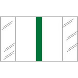 Write-On Index Tabs, 1" Erasable, Green, 1 x 1/2, 240/Bx (58606)