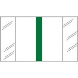Write-On Index Tabs, Erasable, Green, 1-1/2 x 1/2, 160/Bx (58706)