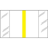 Write-On Index Tabs, Erasable, Yellow, 3 x 1/2, 80/Bx