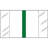 Write-On Index Tabs, Erasable, Green, 3 x 1/2, 80/Bx
