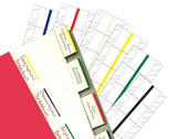 Write-On Index Tabs, Erasable, White, 3 x 1/2, 80/Bx