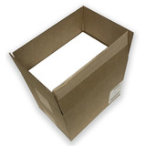 Corrugated shipping carton filled with integrated label forms, case packaging for item 59919-CS, 1500 sheets per case