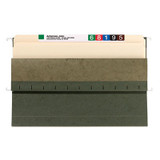 Smead Expandable Hanging File Folders, Legal Size, 1-3/4" Expansion, Green, 25 per Box