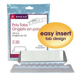 Smead Hanging File Folder Tabs, 1/5-Cut Tab, Clear, 25/Pack