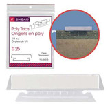Smead Hanging File Folder Tabs, 1/3-Cut Tab, Clear, 25/Pack