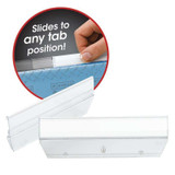 Smead Hanging File Folder Easy Slide Tabs, 1/3-Cut Tab, Clear, 18/Pack