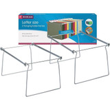 Smead Steel Hanging File Folder Frames, Letter Size, Gray, 2/Pk (64870)