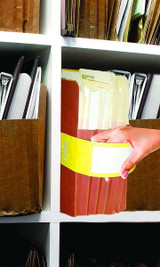 Tabbies File Pocket Handles, 9-5/8" W x 2" H, Yellow, 48/Pack