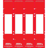 Tabbies File Pocket Handles 68805, 9-5/8 x 2, Red, 48/Pack