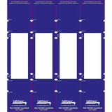 File Pocket Handles 68807, 9-5/8 x 2, Dk Blue, 48/Pack