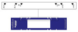 Tabbies File Pocket Handles, 9-5/8" W x 2" H, Dk Blue, 48/Pack