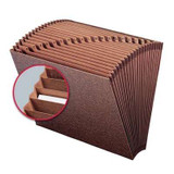Smead TUFF Expanding File, Alphabetic (A-Z), 21 Pockets, Letter Size, Redrope-Printed Stock