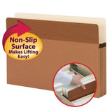 Smead Easy Grip File Pocket, Straight-Cut Tab, 1-3/4" Exp, Legal Size, Redrope, 25/Box