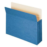 Smead File Pocket Straight-Cut Tab 3-1/2" Exp Blue (73225)