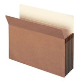 Smead File Pocket Straight-Cut Tab 5-1/4" Exp Letter Redrope (73234)