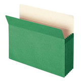 Smead File Pocket Straight-Cut Tab 5-1/4" Exp Letter Green (73236)