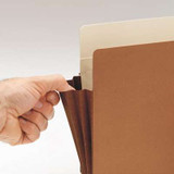 Smead End Tab File Pockets with Manila Liners, Letter Size, 3-1/2" Expansion, 4-Inch Top Position Tab, 10/Box