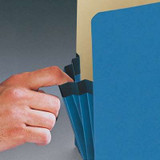 Smead File Pockets, Straight-Cut Tab, 3-1/2" Expansion, Legal Size, Blue, 25/Box