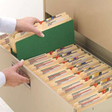 Smead File Pockets, Straight-Cut Tab, 3-1/2" Expansion, Legal Size, Green, 25/Box