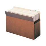Smead File Pocket, Straight-Cut Tab, 5-1/4" Exp, Legal Size, Redrope, 10/Box