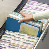 Smead File Pockets, Straight-Cut Tab, 5-1/4" Expansion, Legal Size, Blue, 10/Box