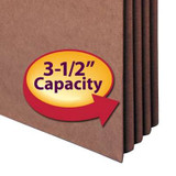 Smead TUFF File Pockets, Legal Size, 3-1/2" Expansion, 10/Box