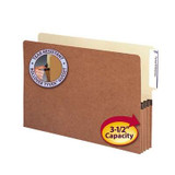 Smead End Tab File Pockets with Manila Liners, Legal Size, 3-1/2" Expansion, 4-Inch Top Position Tab, 10/Box